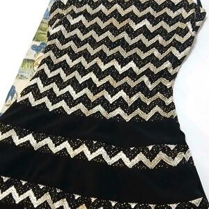 Betsy & Adam glitter beaded Holiday Party Dress 🍸 8P petite vintage drop waist